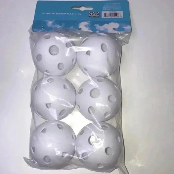 6 Pack Bring on the Sun Plastic Baseballs New in Package - Picture 2 of 2